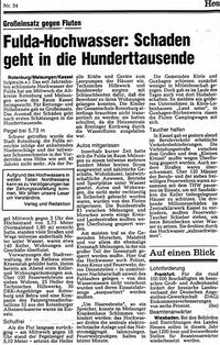 1984-02-09 Fulda-Hochwasser - Schaden geht in die Hunderttausende_1